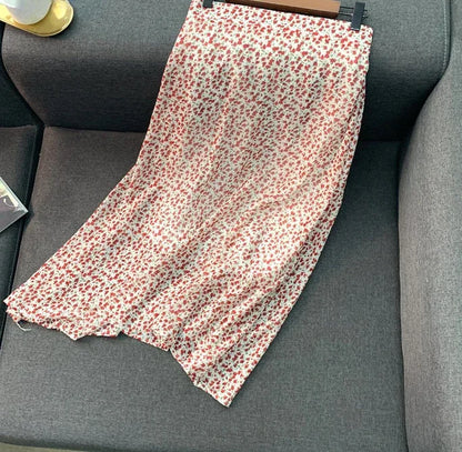 🍒 Summer skirts midi length floral fashion for women stylish trend original high quality smart casual clothing Dont Be Ditzy Get A Ditzy