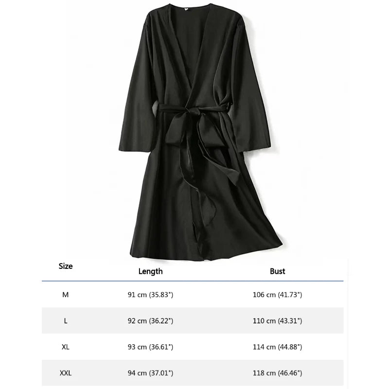🍒Satin robe women plus size  with flowers peacock print kimono lounge gowns for women bride bridesmaid wedding bathrobe silky nighrwear Sittin' Satin Style
