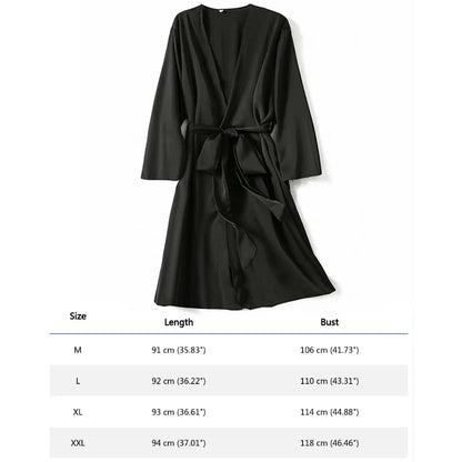 🍒Satin robe women plus size  with flowers peacock print kimono lounge gowns for women bride bridesmaid wedding bathrobe silky nighrwear Sittin' Satin Style