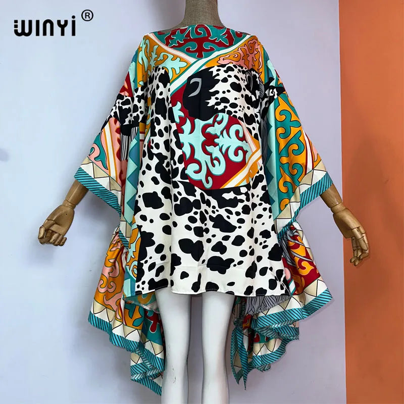 🍒Women summer fashion evening beach party outfit bohemian beachwear kaftan dress elegant beach cover ups Cover Up Covers
