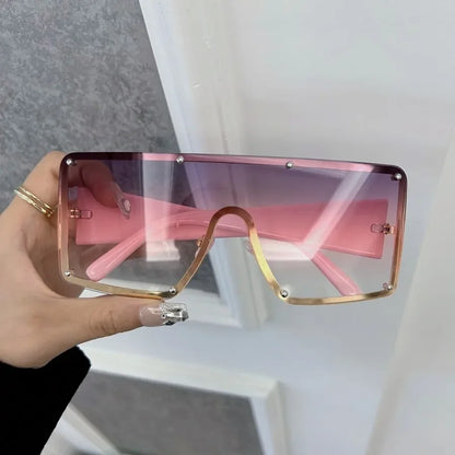 🍒Womens square sunglasses retro black sun lasses female eyewear cool shades uv400 high protection Square Flair