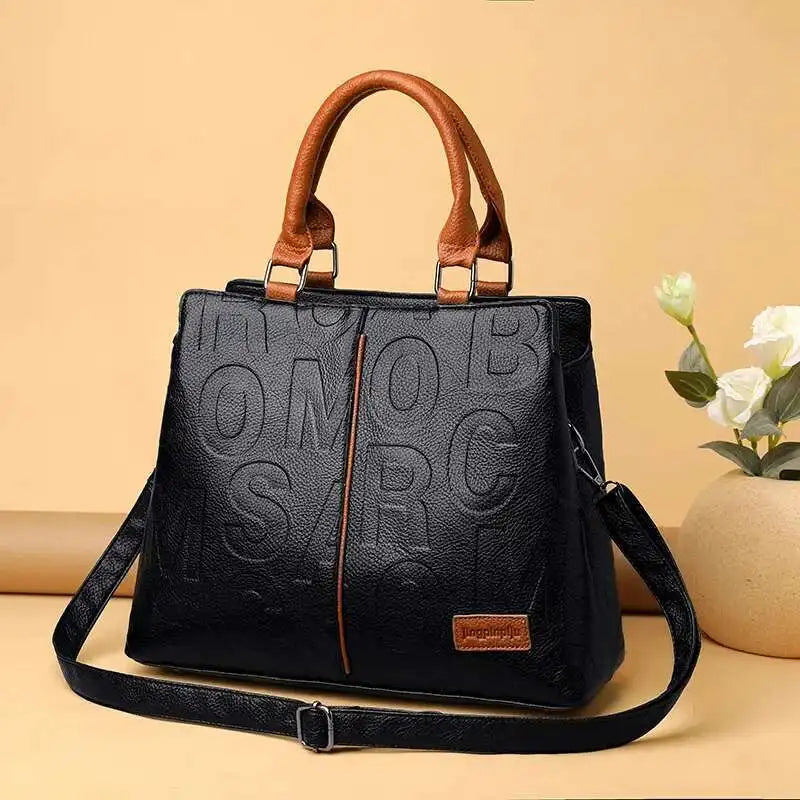 🍒Genuine leather crossbody bag purse with handle for womens  luxury designer tote handbag female large capacity travel bag shoulder bag  Get These letters sent