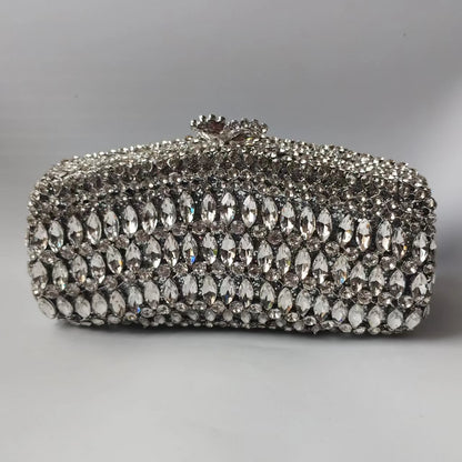 🍒Evening crystal clutch purse luxury designer handbag for women gold diamond shoulder bag brand designer wedding party purse for ladies occasion accessories