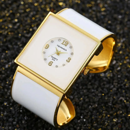 🍒Bangle watch for women casual simple dial stainless steel jewellery wristwatch charming bracelet smart casual quartz watches  Get Watched