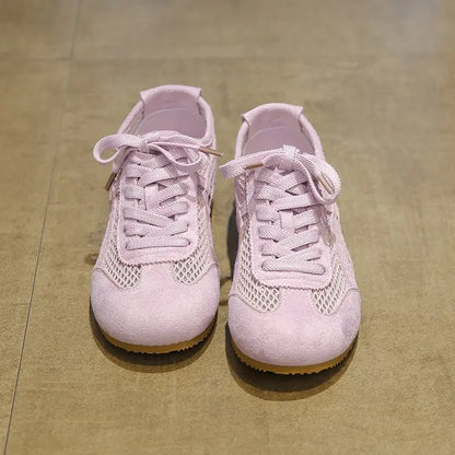 🍒Summer sports shoes fashion breathable mesh trainers casual flat bottom non-slip foot wear for women mesh house slippers