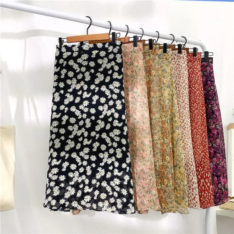 🍒 Summer skirts midi length floral fashion for women stylish trend original high quality smart casual clothing Dont Be Ditzy Get A Ditzy