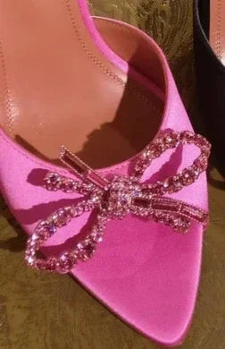 🍒Fish mouth high heels sandals open toe shoes with bow wine cup heel sandal slippers women Don’t Fish For The Right Shoe Get These And you will Be Open Mouthed