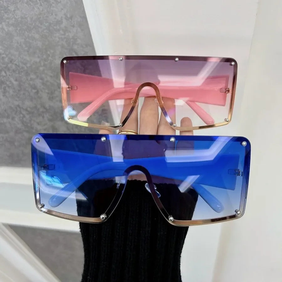 🍒Womens square sunglasses retro black sun lasses female eyewear cool shades uv400 high protection Square Flair