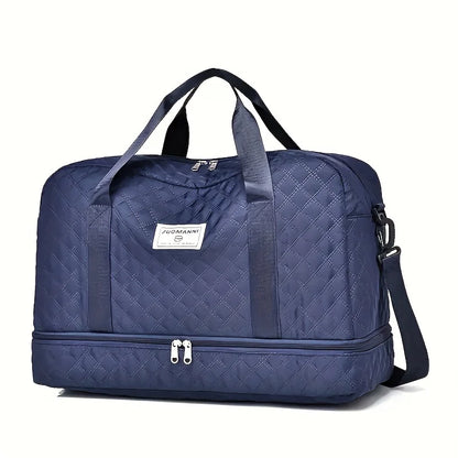 🍒Luxury duffel bag for women large capacity handbag shoulder & crossbody tote bag with compartments dry wet separation dual side pockets for travel gym etc.   Step Up To Quality In Your Gym Bag Tote