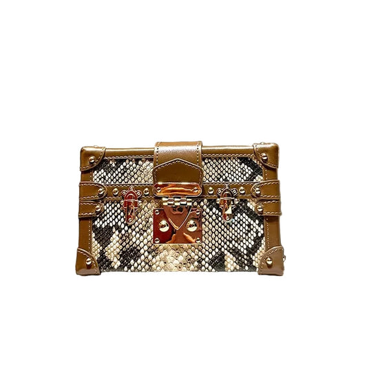 🍒Luxury crossbody designer bag brand high quality genuine leather shoulder box bag for women fashion snake print medium sized bag for occasion or casual   Dont Be BOXed into ordinary slide to a SNAKE BAG