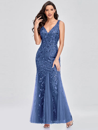 🍒Sequin maxi cocktail dress long bridesmaid prom outfit for special occasion party club bodycon vintage style clothing You'll Fish This Mermaid Out Time &Time