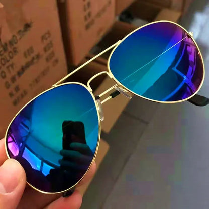 🍒Fashion sunglasses for women unisex pilot sunnies round gradient mirror shade sunglasses outdoor driving glasses uv400 high sun protection Pilot Your Fashion with cool shades