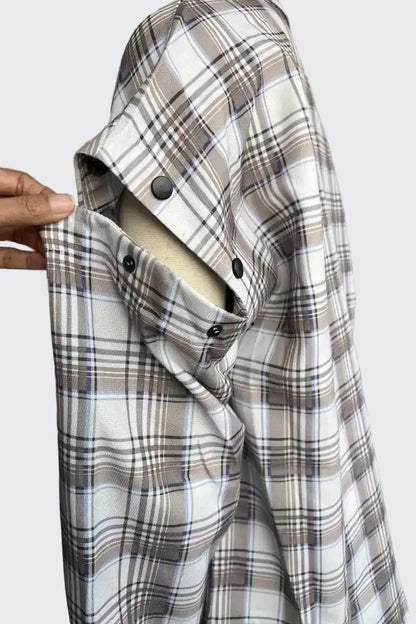 🍒Women's spring shirt Jacket checkered short-sleeved pocket retro luxurious chic trendy minimalist fashion check blouse designer comfy style clothing Dont Be Stale Mate Get This Checkers