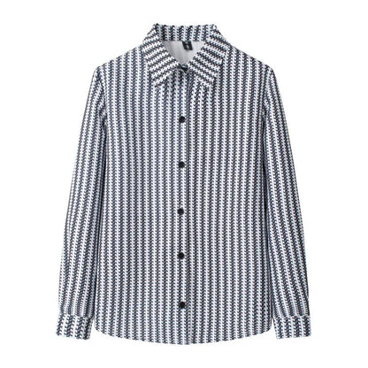 🍒Animal print shirt jacket womens loose leopard print outerwear for spring clothing loose lazy smart casual female fashion office commuting wear SAFAR as I CAN SEE this ANIMAL’S cool