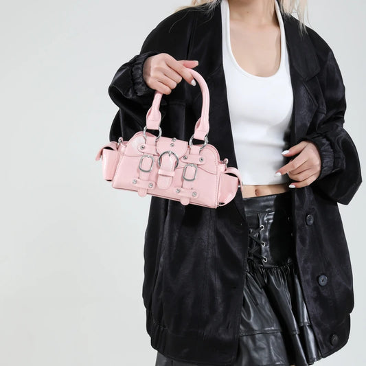 🍒Shoulder & crossbody bag in one solid popularity hot trendy stylish design y2k handbags for women fashion accessories Bag A Beaut Bits-y Bag