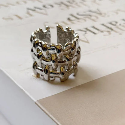 🍒925 Sterling silver rings for women geometric fine jewellery finger adjustable rings Interware cubic zirconia accessorize trendy jewellery for women birthday gifts