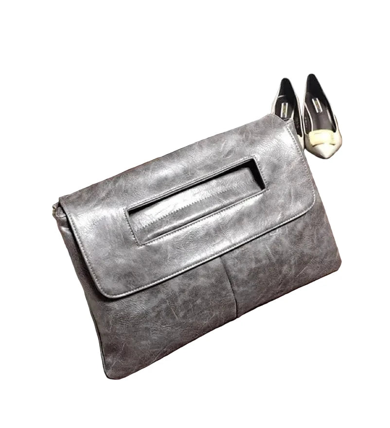🍒Pu Leather evening bag luxury vintage shoulder crossbody bags party envelope clutch purse retro handbags large capacity fashion simple office ladies euro-america style smart casual accessory Dont Be A CROSSBODY CLUTCH this Quick