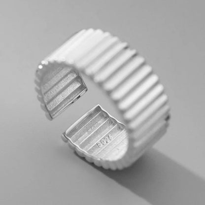 🍒925 Sterling silver rings for women geometric fine jewellery finger adjustable rings Interware cubic zirconia accessorize trendy jewellery for women birthday gifts