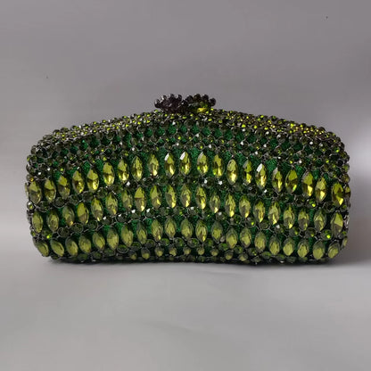 🍒Evening crystal clutch purse luxury designer handbag for women gold diamond shoulder bag brand designer wedding party purse for ladies occasion accessories