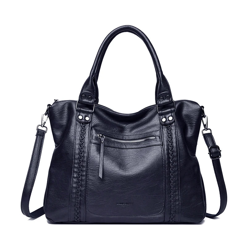 🍒Soft faux leather shoulder crossbody bags for women hot luxury handbag Designer casual tote office work bag Clever Faux Leather