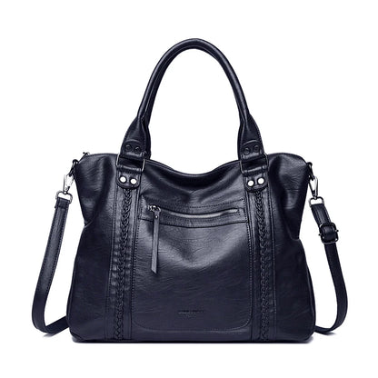 🍒Soft faux leather shoulder crossbody bags for women hot luxury handbag Designer casual tote office work bag Clever Faux Leather