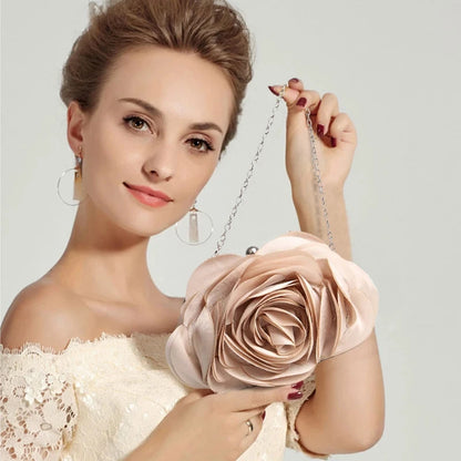 🍒Evening flower bag small bride purse occasion party handbag for  wedding guest floral chain bag ladies clutch Picked For You