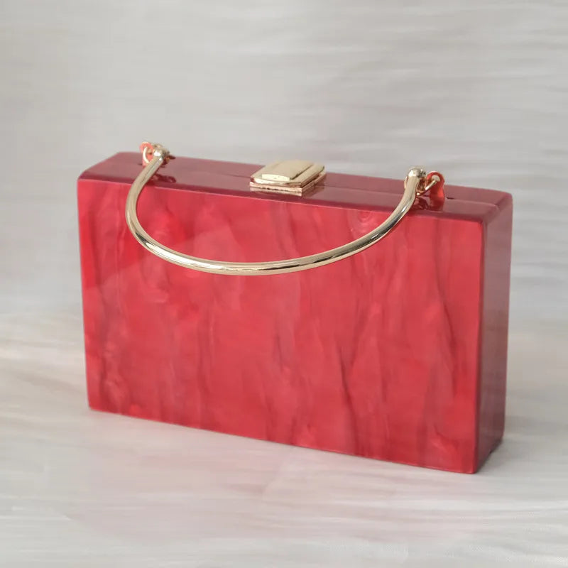 🍒Acrylic luxury handbag trendy handbags for women's fashion accessories boutique bag for  party wear evening bag cute wedding box bag vintage clutch occasion bags WAVE goodbye to boring bags with this SEA Green