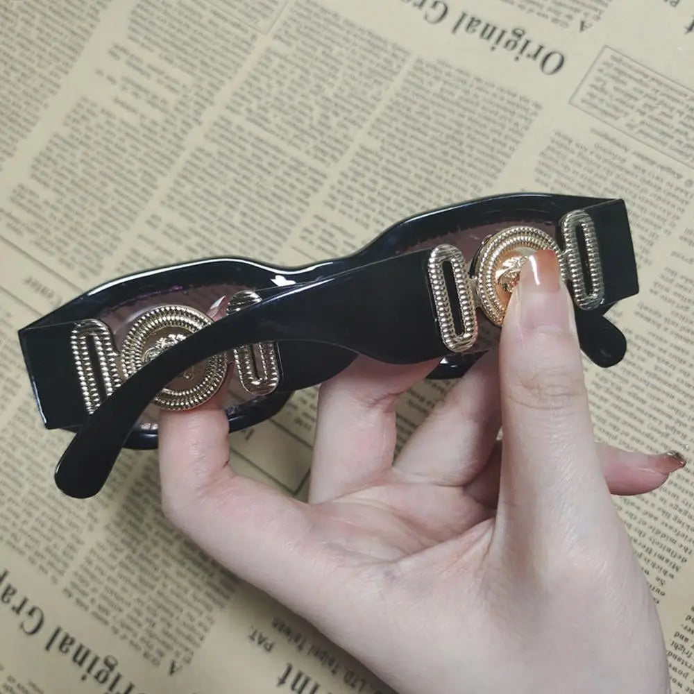 🍒Diamond polygon bling square shape sunnies for women vintage rhinestone womens Y2K eyewear summer sunglasses holiday shades Cool Crystals