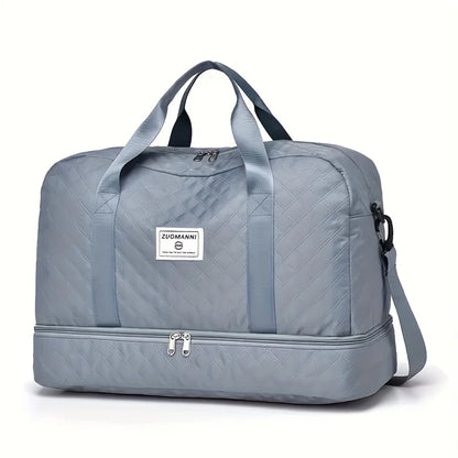 🍒Luxury duffel bag for women large capacity handbag shoulder & crossbody tote bag with compartments dry wet separation dual side pockets for travel gym etc.   Step Up To Quality In Your Gym Bag Tote