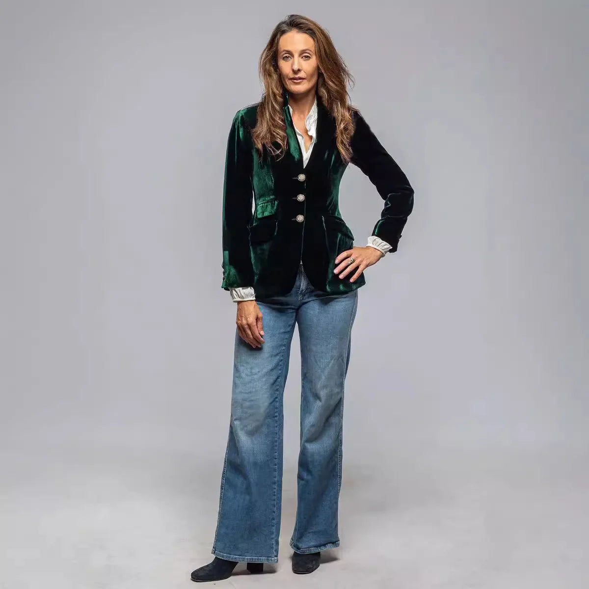 🍒Women’s blazer coats turn down collar vintage jacket velvet outerwear long sleeve slim fit y2k streetwear elegant office jacket party occasion wear Very Vintage Velvet