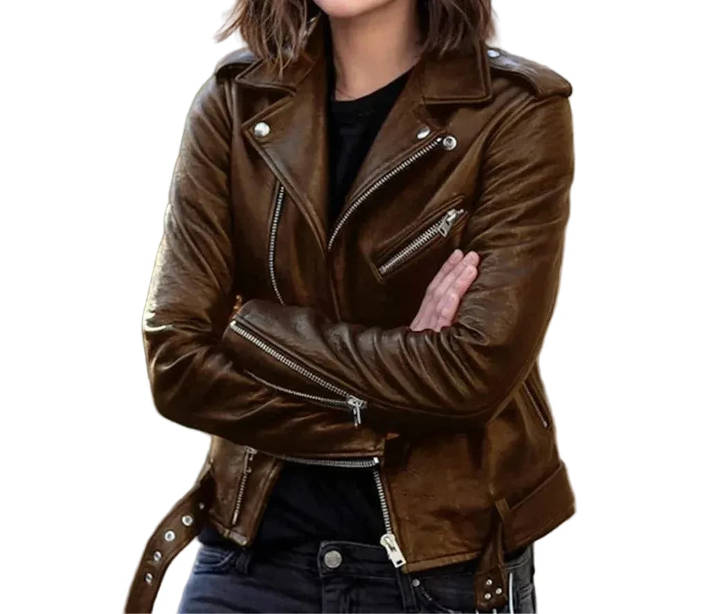 🍒Faux leather moto Jackets spring autumn fashion zip up outerwear smart casual biker jacket plus size outdoor clothes Get On The Moto Bike