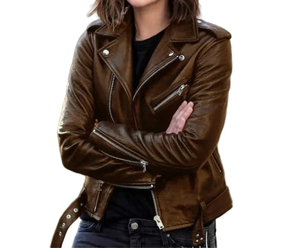 🍒Faux leather moto Jackets spring autumn fashion zip up outerwear smart casual biker jacket plus size outdoor clothes Get On The Moto Bike