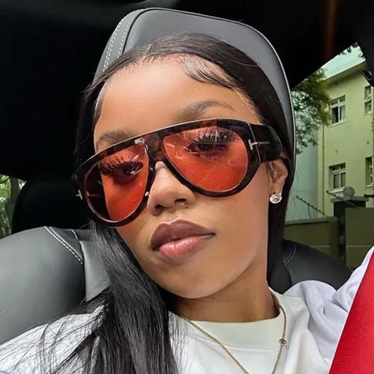 🍒European style sunglasses women pilot shape glasses shades stylish sunglass driving shades hiking eyewear unisex Rush For Your Retro