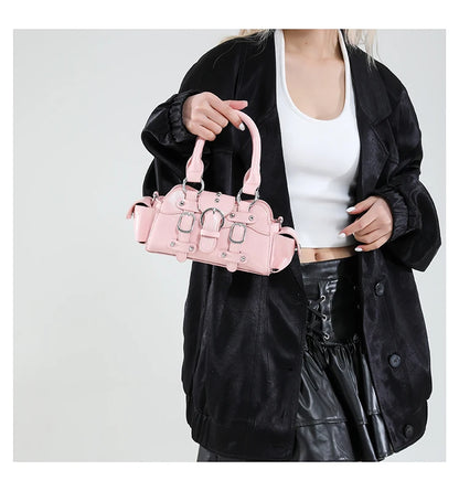 🍒Shoulder & crossbody bag in one solid popularity hot trendy stylish design y2k handbags for women fashion accessories Bag A Beaut Bits-y Bag