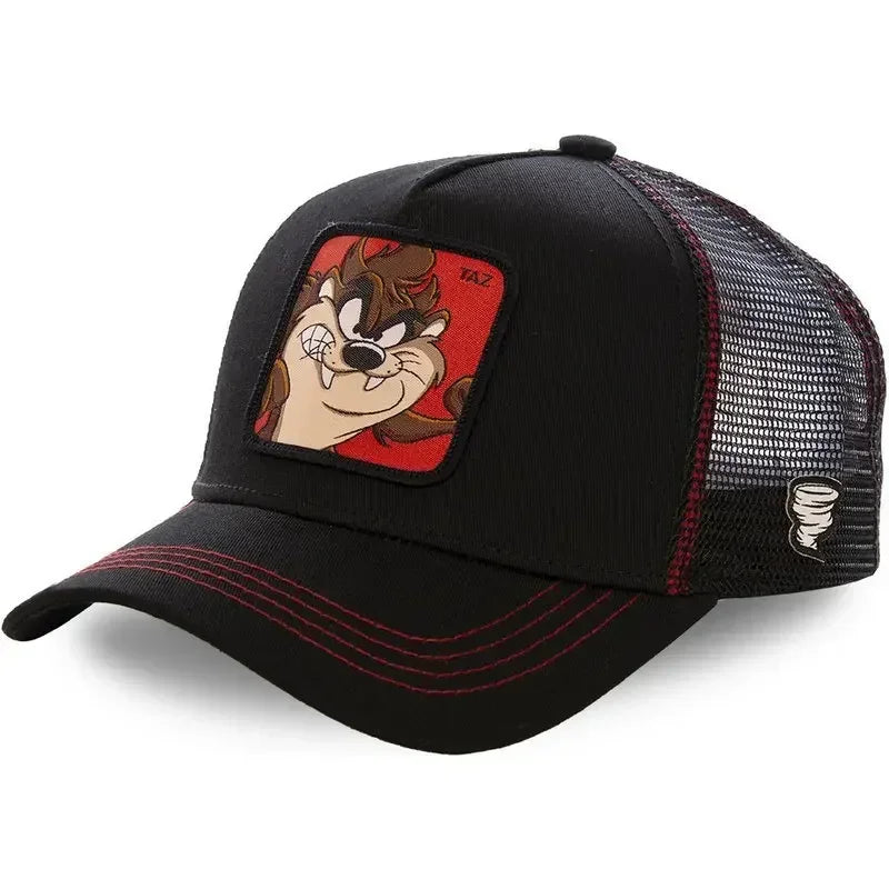 🍒Cartoon baseball cap high quality unisex embroidered patch baseball cap unisex trucker hat mesh hats for women sun hat
