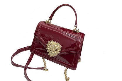 🍒Light luxury handbag for women trendy versatile buckle flap shoulder bag female smart casual chain crossbody Trianglie Trendy