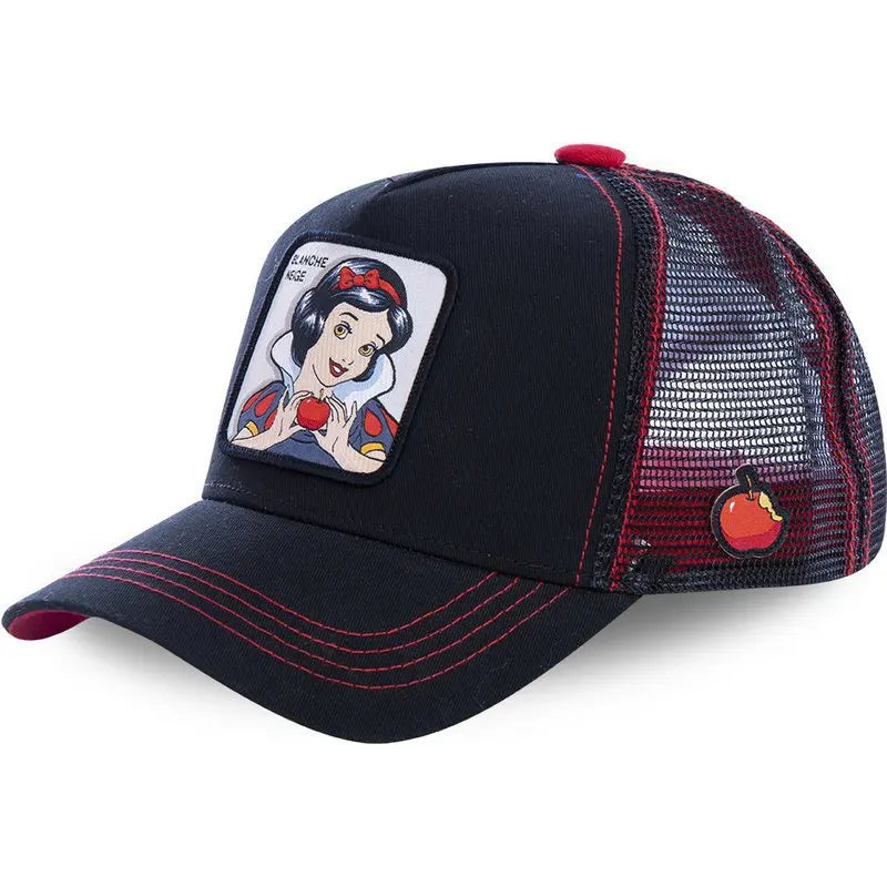 🍒Cartoon baseball cap high quality unisex embroidered patch baseball cap unisex trucker hat mesh hats for women sun hat