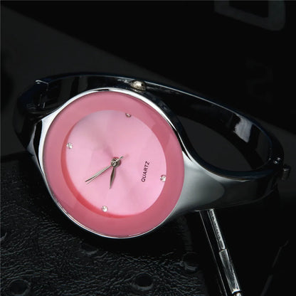 🍒Bangle watch for women bracelet angle simple stylish fashion wrist watch analog quartz elegant jewellery stainless steel  and solid colour gift accessory Dont Risk Miss This Cool Wrist
