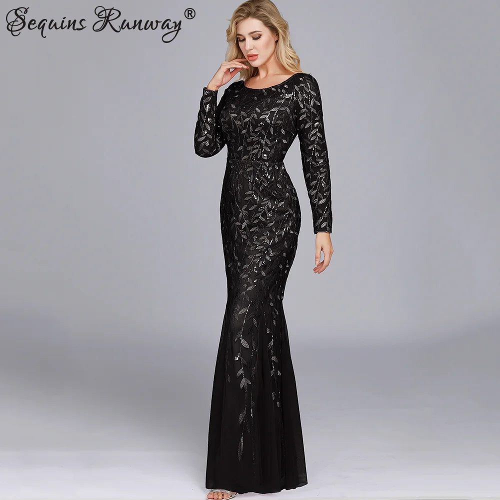 🍒Sequin maxi cocktail dress long bridesmaid prom outfit for special occasion party club bodycon vintage style clothing You'll Fish This Mermaid Out Time &Time