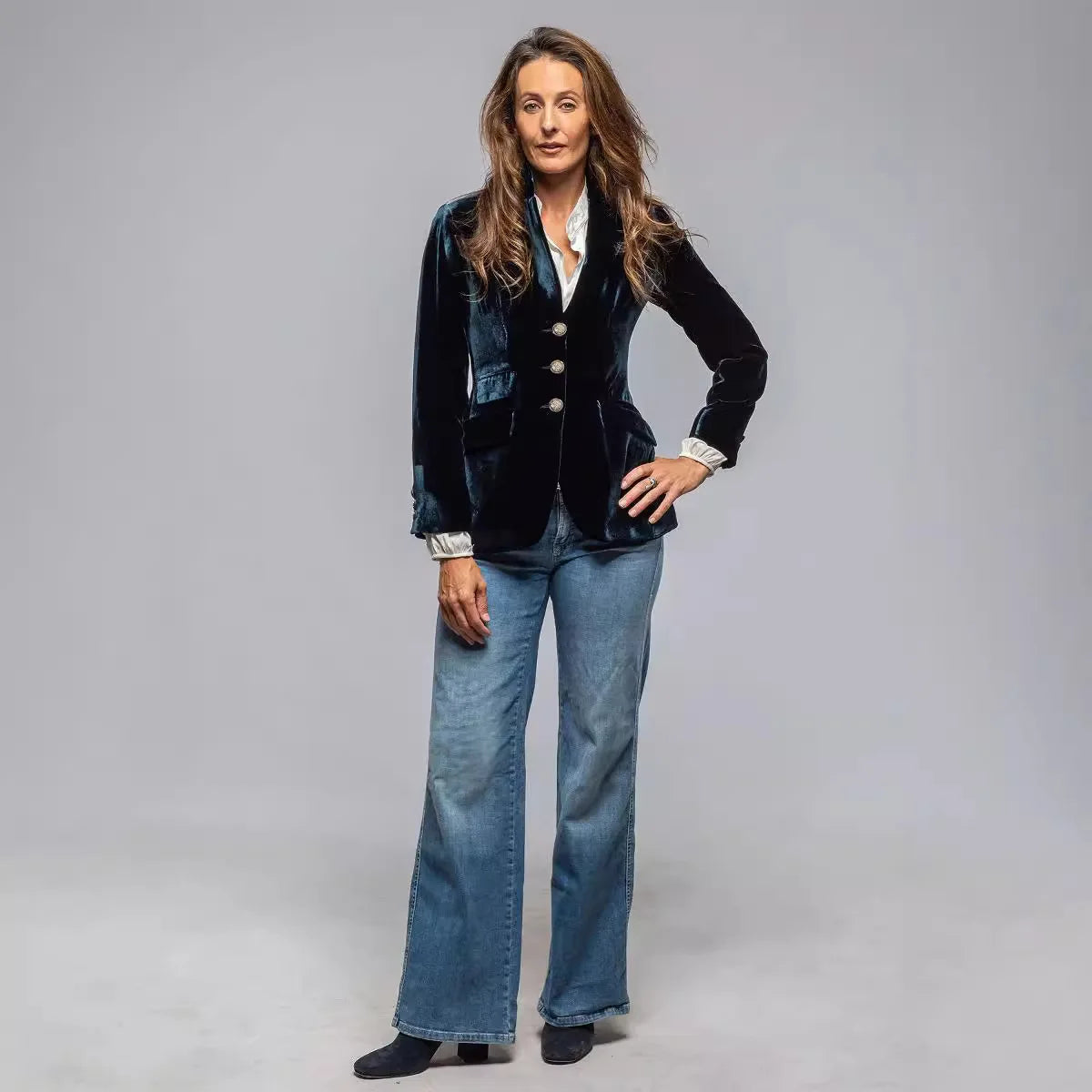🍒Women’s blazer coats turn down collar vintage jacket velvet outerwear long sleeve slim fit y2k streetwear elegant office jacket party occasion wear Very Vintage Velvet