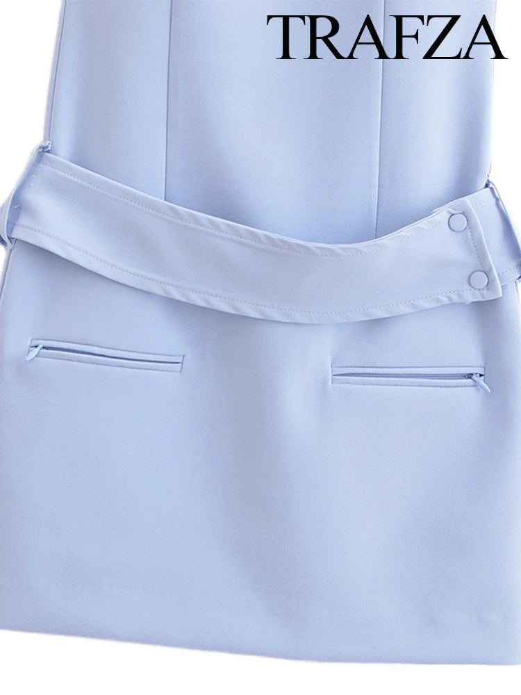 🍒Women's summer solid mini dress sleeveless round neck elegant short outfit smart casual women vintage style clothing Sweet Shortie