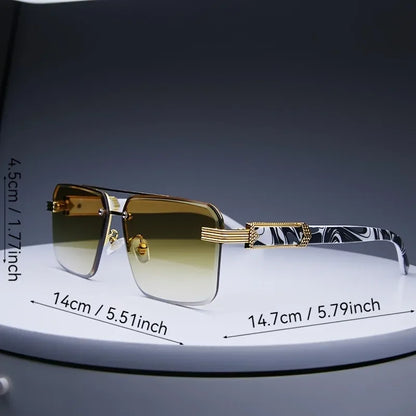 🍒Rimless sunglasses women unisex rectangle sunglasses with uv protected lens womens black shades small square sunnies for female beach vacation travel eyewear                                  Quality Fare And Square