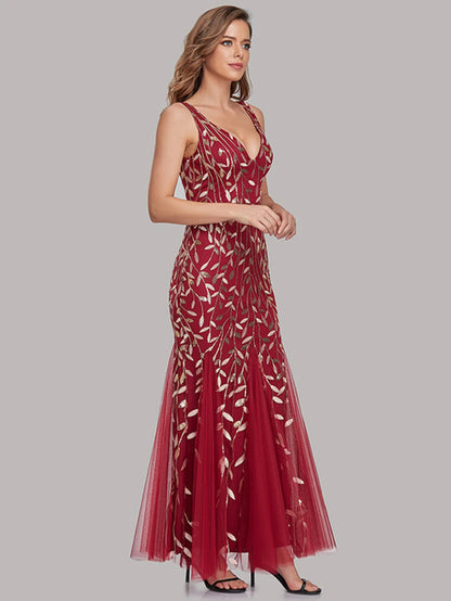 🍒Sequin maxi cocktail dress long bridesmaid prom outfit for special occasion party club bodycon vintage style clothing You'll Fish This Mermaid Out Time &Time