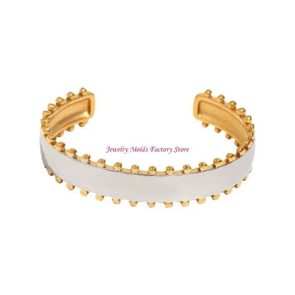 🍒Mix color jewellery round bead edge smooth stainless steel women's earrings stainless steel ring and stainless steel bracelet Set high-end design every day jewellery occasion Jewellery Gift This Gold Will Steel Attention