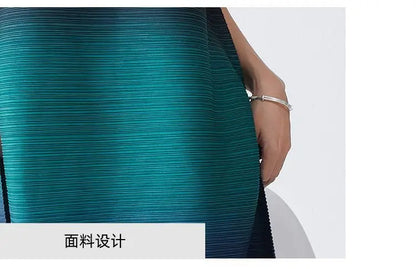 🍒Women's high-end clothing dress sleeveless long loose outfit gradual colour ombre fashion wear sleeveless loose long dress for party occasion wear  Gravitate To Gradual