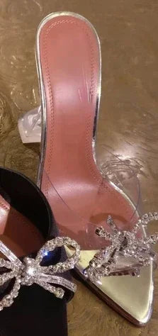 🍒Fish mouth high heels sandals open toe shoes with bow wine cup heel sandal slippers women Don’t Fish For The Right Shoe Get These And you will Be Open Mouthed