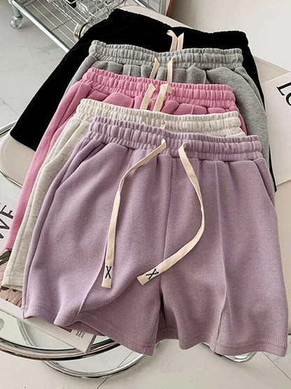 🍒Womens summer shorts pastel colours elasticated waist shorties lovely style sweet simple female summer fashion clothing Look Fruity In Pastels Or Be A Dolly To Yourself And Get A Mixture