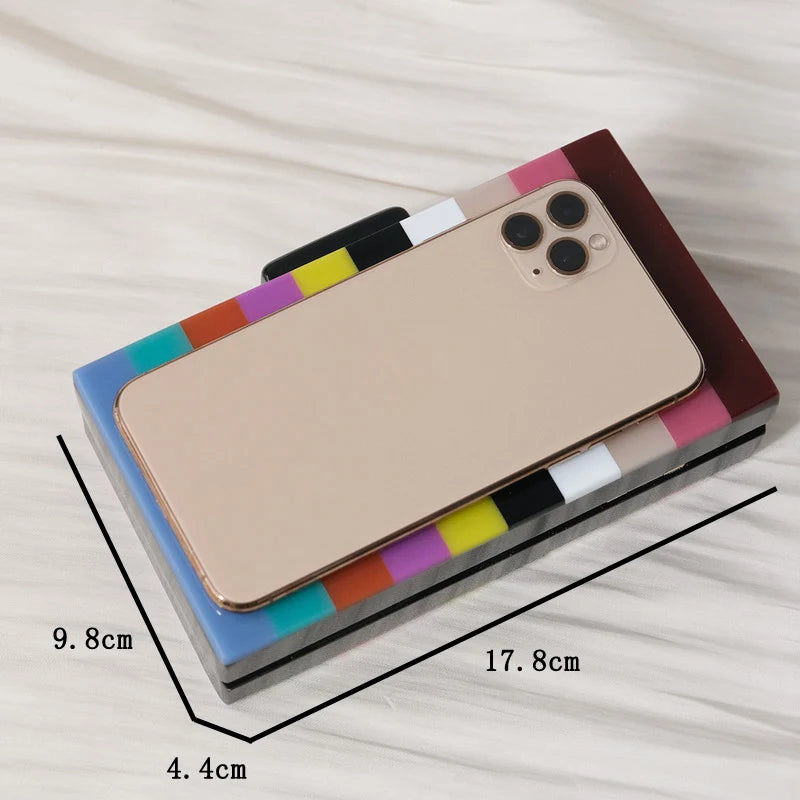 🍒Acrylic luxury handbag trendy handbags for women's fashion accessories boutique bag for  party wear evening bag cute wedding box bag vintage clutch occasion bags WAVE goodbye to boring bags with this SEA Green