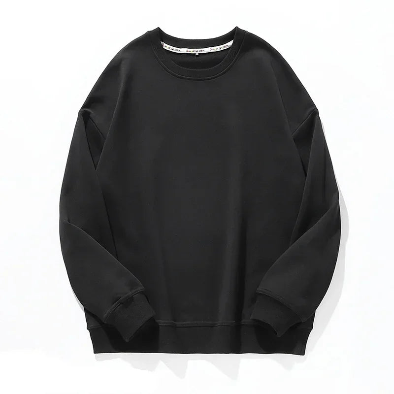 🍒Cotton sweatshirt for women long sleeve knitted pullover loose streetwear fashion quality essential clothing for women casual wear Ease- ssential