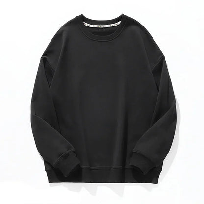 🍒Cotton sweatshirt for women long sleeve knitted pullover loose streetwear fashion quality essential clothing for women casual wear Ease- ssential